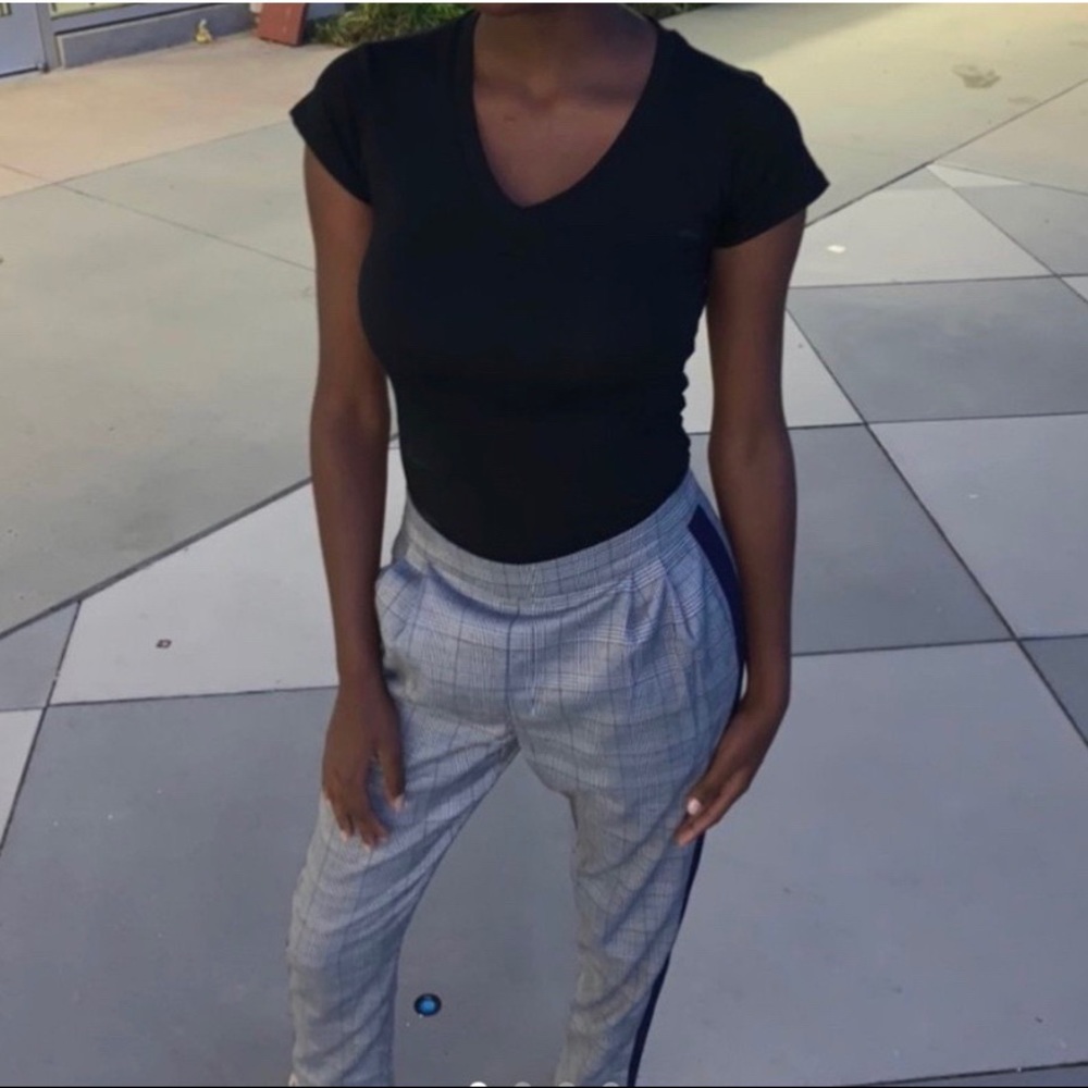 size small H&M plaid pants